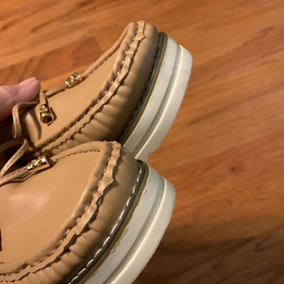 Anjou femme Size 41.5 slip on tan loafers NWOT - Picture 6 of 12